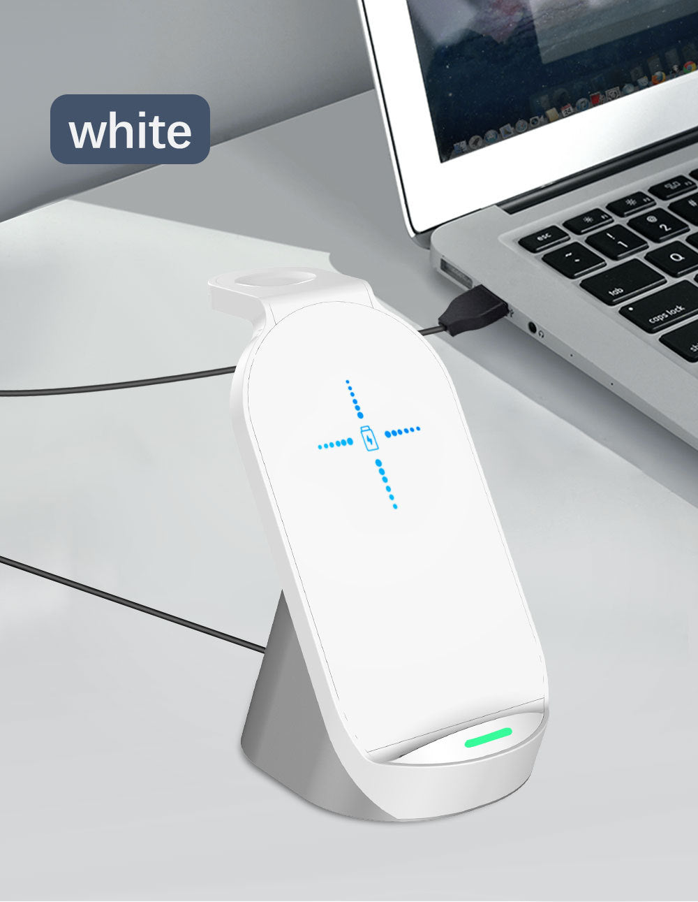 3-In-1 Wireless Charger For Apple Mobile Phone Watch Headset Vertical Wireless Charging Three-In-One Fast Charge