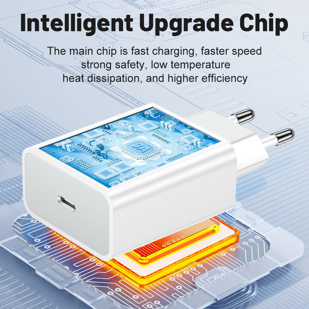 20W QC3.0 PD Mobile Phone Charger Single Port Charging Head Travel Charging Head