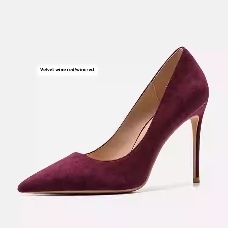 Authentic Leather High Heels Women's Stiletto Heel