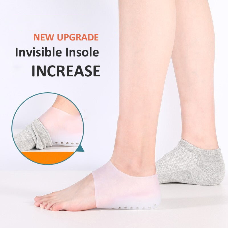 Super Elastic Heightening Insole Low Part Breathable Silicone Men And Women