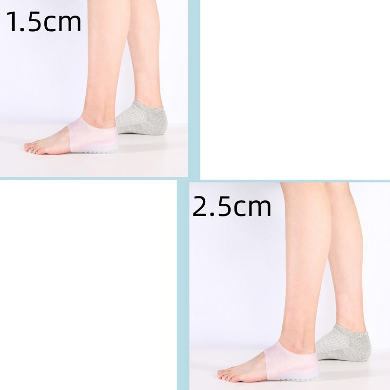 Super Elastic Heightening Insole Low Part Breathable Silicone Men And Women