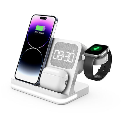Clock Alarm Compatible With Mobile Phones Smartwatches Headphones And Wireless Chargers