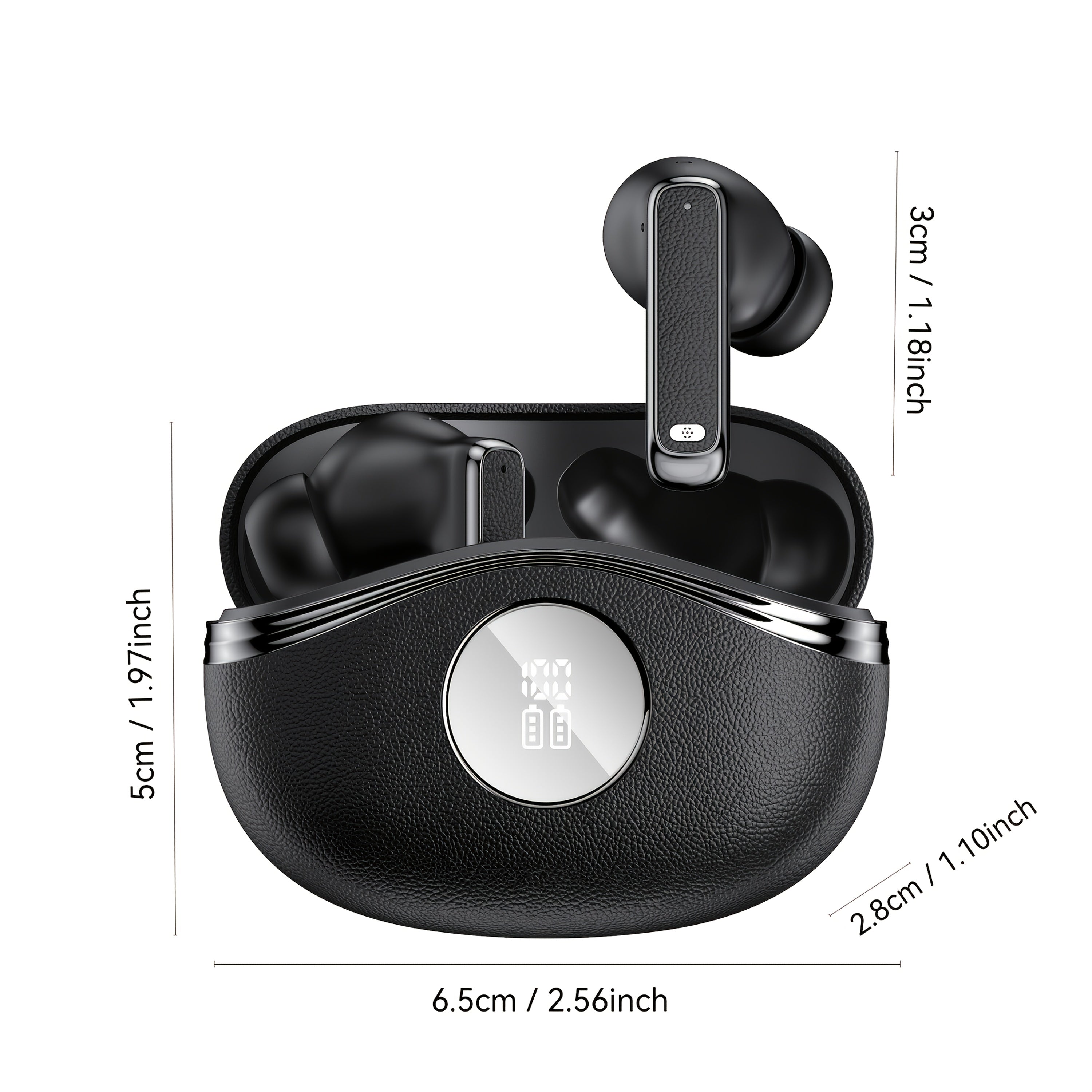 The New In-ear Wireless Sports Headphones With Battery Level Display Are Suitable For Travel, Gaming And Business