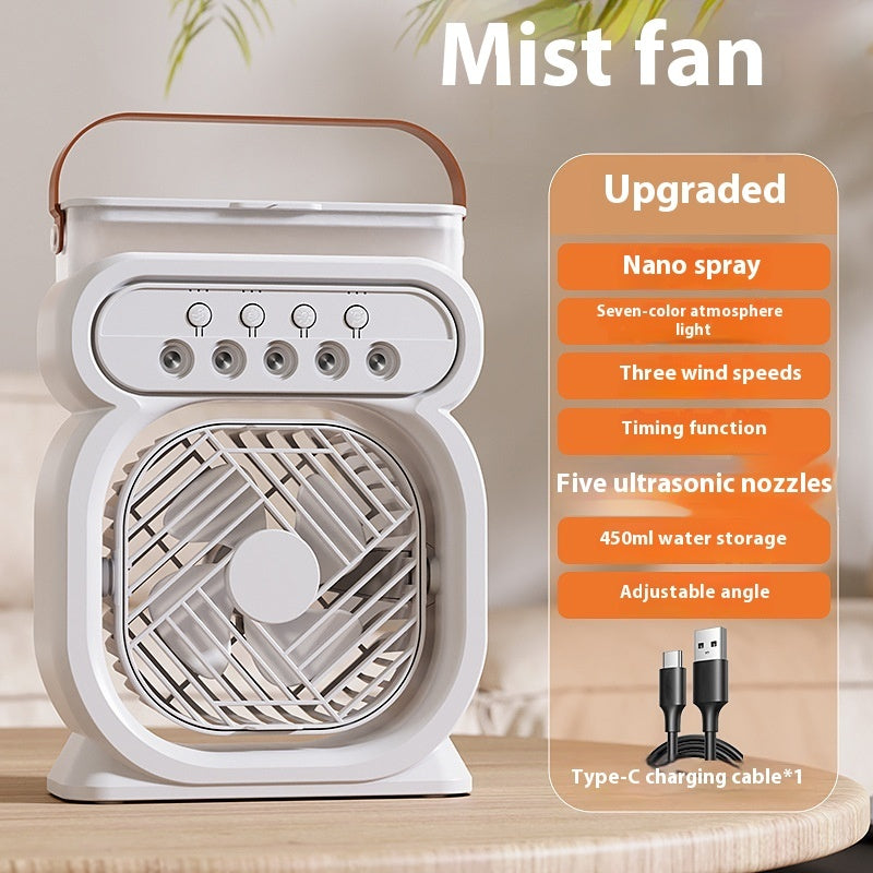 3 In 1 Portable Air Conditioner Evaporative Air Cooler LED Night Lights 3 Speeds