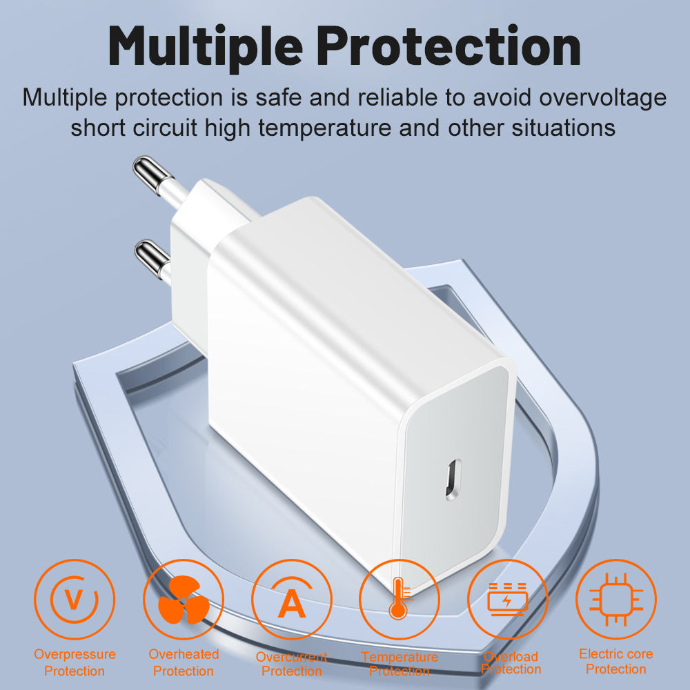20W QC3.0 PD Mobile Phone Charger Single Port Charging Head Travel Charging Head