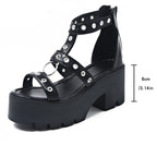 Women's European And American Black Fashion Sandals