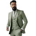 Men's Slim Fit Solid Color Business Suit