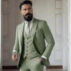 Men's Slim Fit Solid Color Business Suit