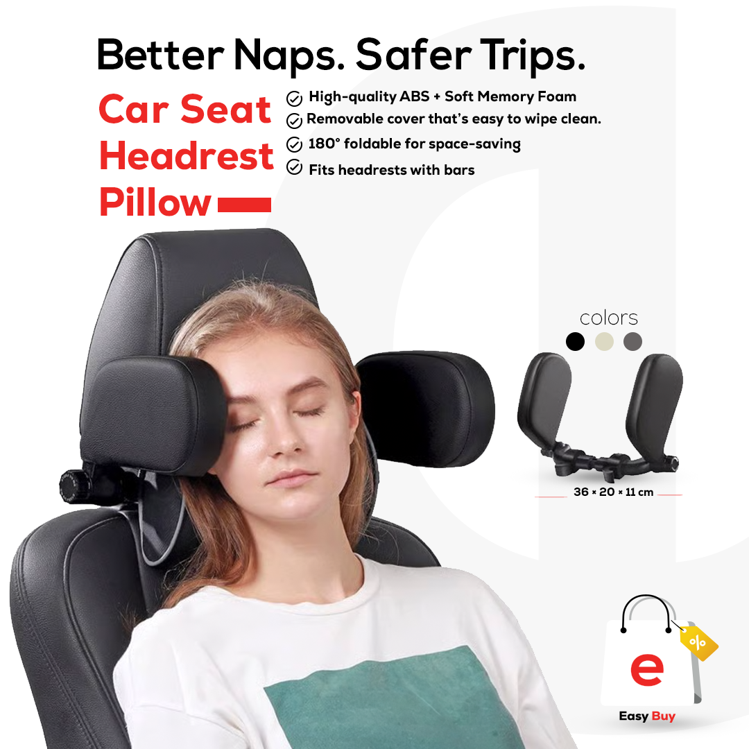 Car Seat Headrest Pillow