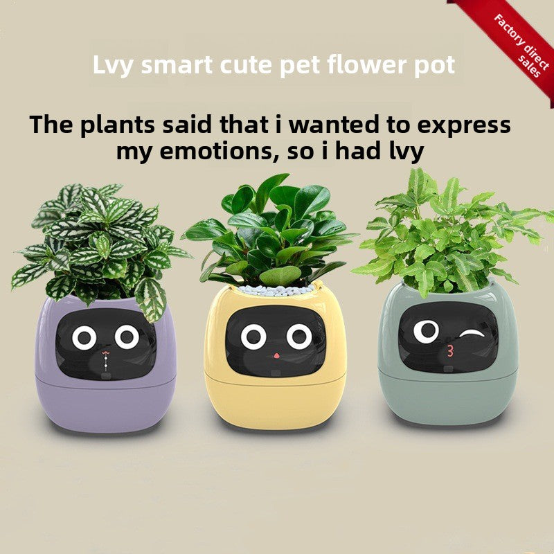 Intelligent lazy person automatic water-absorbing flowerpot