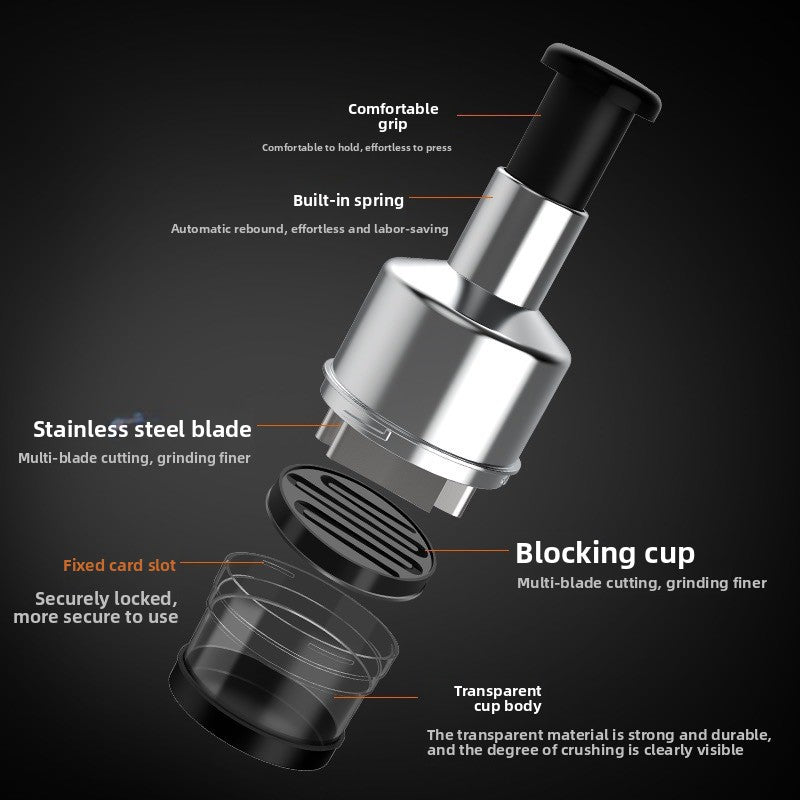 Steel Garlic Vegetable Chopper